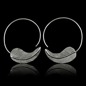 Silver Leaf Earrings